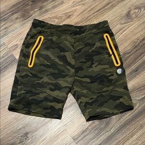 Boys Camo Performance Shorts with Zip Pockets